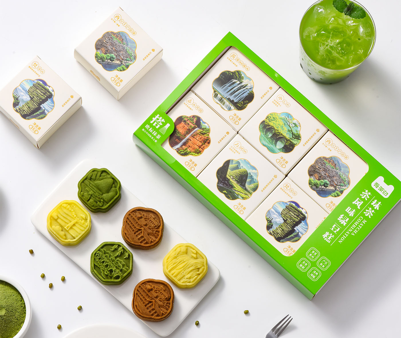 茶风味绿豆糕 详情图 2