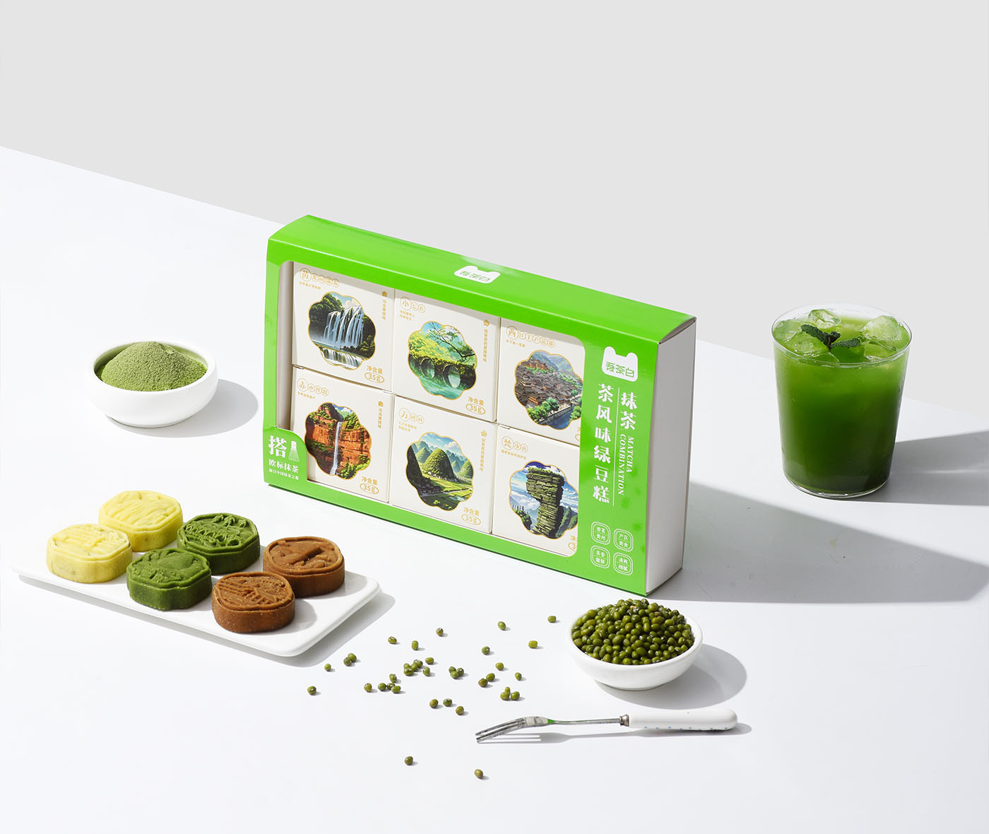 茶风味绿豆糕 详情图 5